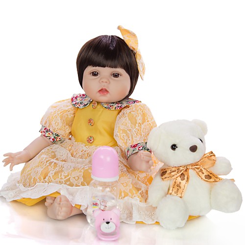 

KEIUMI 22 inch Reborn Doll Baby & Toddler Toy Reborn Toddler Doll Baby Girl Gift Cute Lovely Parent-Child Interaction Tipped and Sealed Nails Half Silicone and Cloth Body with Clothes and Accessories