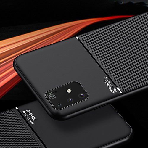 

Case For Samsung Galaxy S9 S9PLUS S10 S10PLUS S10E S8 S8PLUS S20 S20PLUS S20 ULTRA M80S M30S Shockproof Back Cover Textured embossed Lines Solid Colored TPU Magnetic