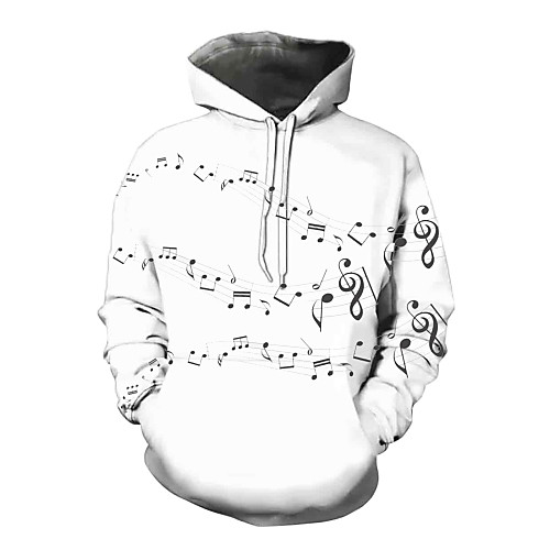 

Men's Hoodie Graphic Hooded Daily Basic Hoodies Sweatshirts White