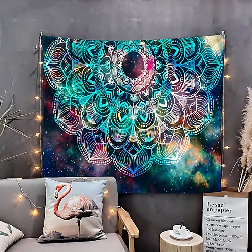 

Mandala Bohemian Wall Tapestry Art Decor Blanket Curtain Hanging Home Bedroom Living Room Dorm Decoration Boho Hippie Psychedelic Floral Flower Lotus Indian