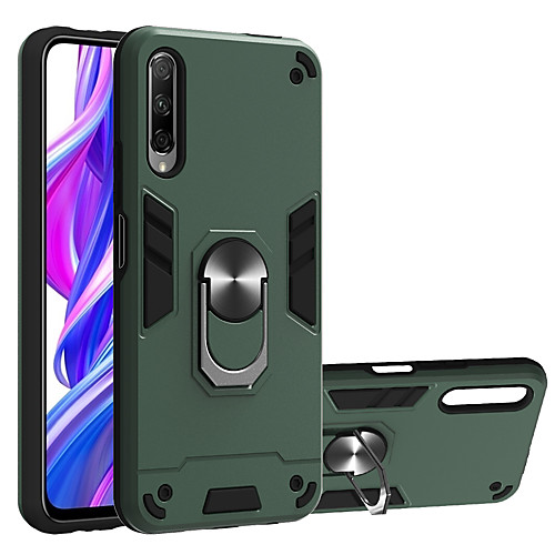 

Phone Case For Huawei Y5 P20lite P30Lite P40lite Mate20lite Honor Play3e 20 20s 8s 7c 9x enjoy 8 nova3e 4e 5t 5i 6 6se 7i Shockproof Ring Holder Back Cover PC Metal