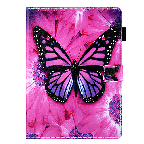 

Case For Samsung Galaxy Samsung TAB E 9.6 T560 T561 T565 T567V 360 Rotation / Shockproof Magnetic Full Body Cases Word Phrase Butterfly PU Leather TPU