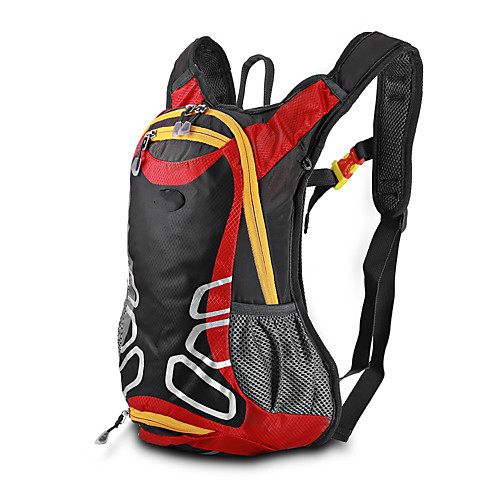 

10 L Daypack Bike Hydration Pack & Water Bladder Cycling Backpack Reflective Waterproof Portable Bike Bag Terylene Bicycle Bag Cycle Bag Multisport