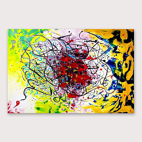 

Oil Painting Hand Painted Horizontal Abstract Modern Stretched Canvas