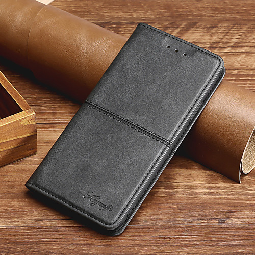 

Phone Case For Samsung Galaxy Full Body Case Leather Flip A8 2018 A8(2016) A8 A30 A40 A70 A10s A70S A71 Galaxy A41 Card Holder Flip Magnetic Solid Color PU Leather TPU