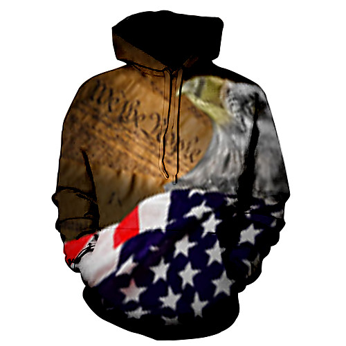 

Men's Hoodie Graphic National Flag Hooded Daily Basic Hoodies Sweatshirts Rainbow