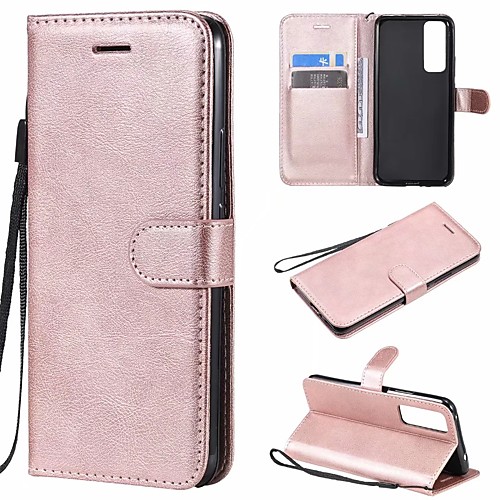 

Case For Huawei Tablets Nova 7 5G nova 7 SE nova 7 Pro 5G Card Holder Flip Full Body Cases Solid Colored PU Leather