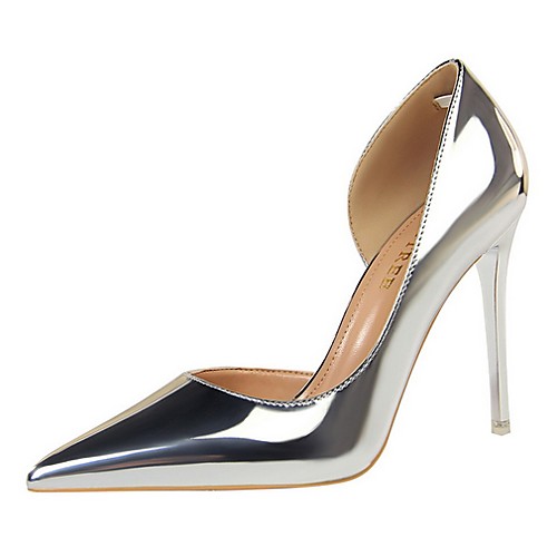 

Women's Heels Stiletto Heel Pointed Toe Daily PU Solid Colored Black Champagne Gold