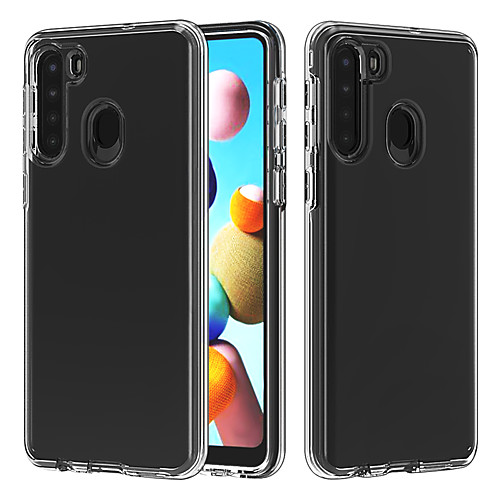 

Case For Samsung M10 M30 M40 A10 A20 A30 A40 A50 A10S A20S A30S A50S A10E A20E Shockproof Transparent Back Cover Transparent TPU PC