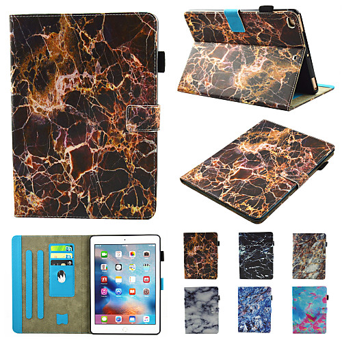 

Case For Apple iPad Mini 3 2 1 iPad Mini 4 iPad Mini 5 360 Rotation Shockproof Magnetic Full Body Cases Marble PU Leather TPU