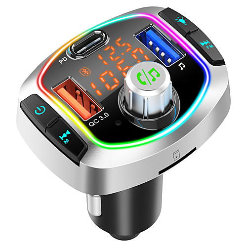 

BC63 Bluetooth 5.0 Bluetooth Car Kit Car Handsfree Bluetooth / Car MP3 FM Modulator / FM Radio Car