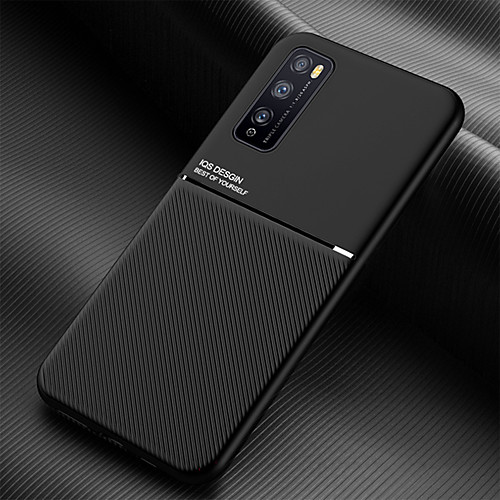 

Case For Huawei y6 pro 2019 enjoy9 enjoy10s enjoy8plus enjoy9plus v30 v30pro enjoyZ y9 2018 y9 2019 p smartZ Y9 prime 2019 Shockproof Back Cover Textured embossed Lines Solid Colored TPU Magnetic