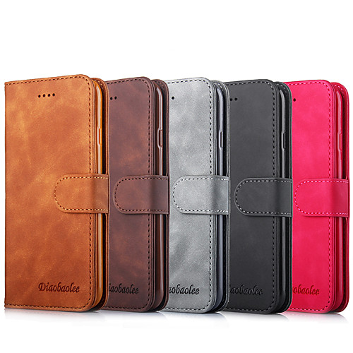 

Case For Apple iPhone 6 6s 6p 6sp iPhone 7 8 7p 8p iPhone X XS XR XSmax iPhone 11 iPhone 11 Pro iPhone 11 Pro Max Card Holder Flip Full Body Cases Color Gradient Solid Colored PU Leather
