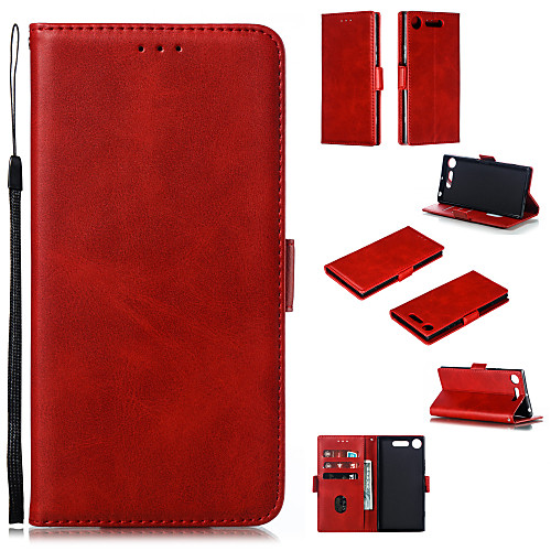 

Case for Snoy Xperia XZ 1 2 XZ 1 2 Compact Card Holder Flip Magnetic Full Body Cases Lines Waves PU Leather