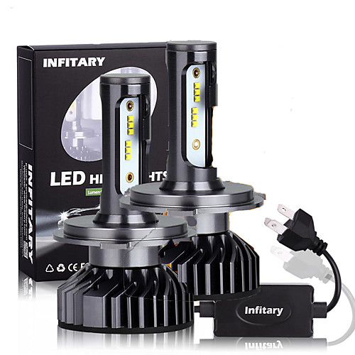 

Infitary 2Pcs Canbus Car Led Headlight Bulb 16000Lm 6500K ZES Chips H1 H3 H7 H11 9005 9006 Auto Fog Lamp