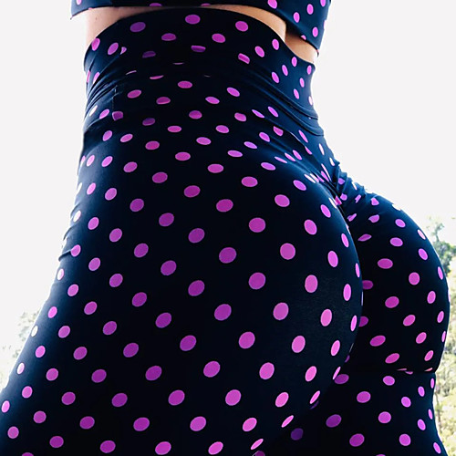 

Women's High Waist Yoga Pants Tights Leggings Tummy Control Butt Lift Quick Dry Rainbow Fitness Gym Workout Running Winter Summer Sports Activewear High Elasticity Skinny