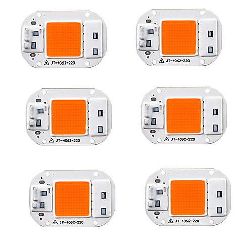 

6pcs 20 W 1500 lm 1 LED Beads Full Spectrum LED Grow Lights for Indoor Plants 220-240 V 110-120 V Vegetable Greenhouse / RoHS / CE Certified