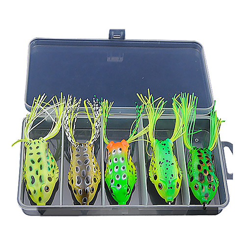 

5 pcs Lure kit Fishing Lures Soft Bait Lure Packs Frog Bass Trout Pike Sea Fishing Jigging Fishing Freshwater Fishing