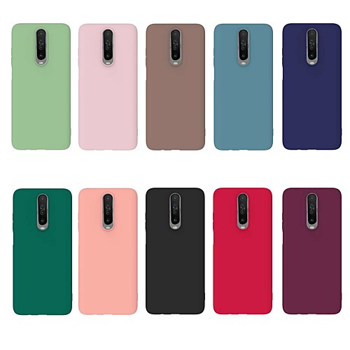

Case For Xiaomi Redmi Note 8 Redmi Note 8 Pro Redmi Note 8T Shockproof Frosted Back Cover Solid Colored TPU for Redmi K30 MI CC9 PRO