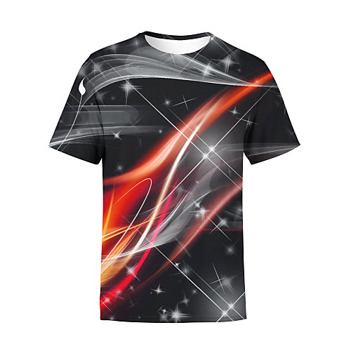 

Men's T shirt Shirt Graphic Plus Size Print Short Sleeve Club Tops Rock Streetwear Round Neck Black