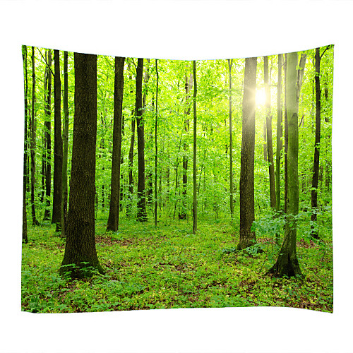 

Big Trees And Small Trees Ushered In The Sun Classic Theme Wall Decor 100% Polyester Contemporary Wall Art Wall Tapestries Decoration