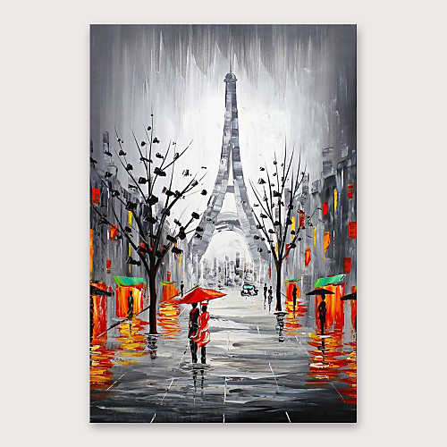 

Oil Painting Hand Painted Vertical Abstract Landscape Modern Stretched Canvas