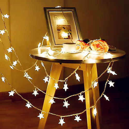

3M 20LED Star String Light Twinkle Garlands Battery Powered LED Fairy Lights For Wedding Holiday Party Decorative Lamp Without Battery
