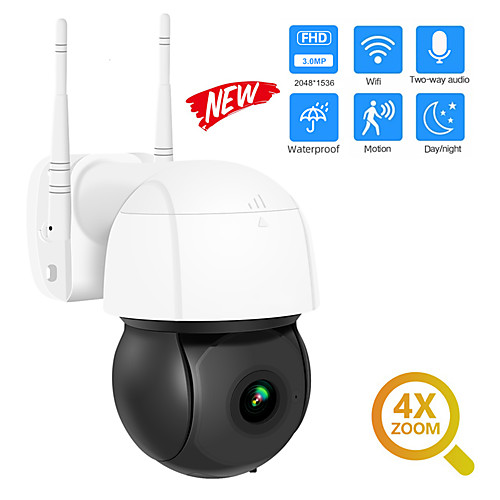 

DIDSeth 3MP Wifi IP Camera PTZ 4X Digital Zoom Auto Tracking ONVIF Security CCTV Camera Audio AI Human Detection Outdoor Cam