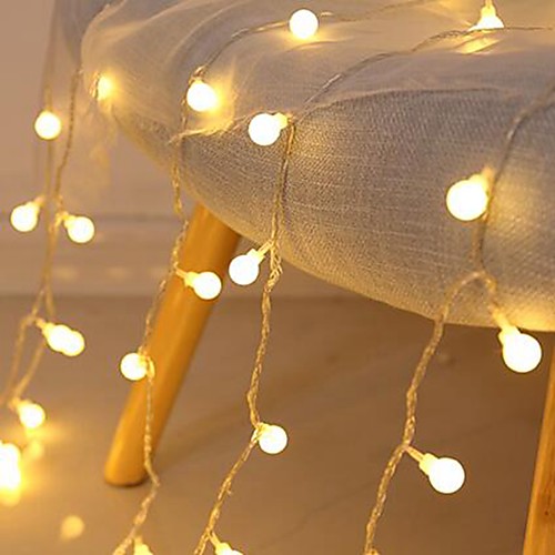 

3M LED String Lights 20 LED Mini Balls Christmas Decoration Wedding Fairy Light Holiday Party Outdoor Courtyard Decoration Lamp USB Powered Christmas Gift