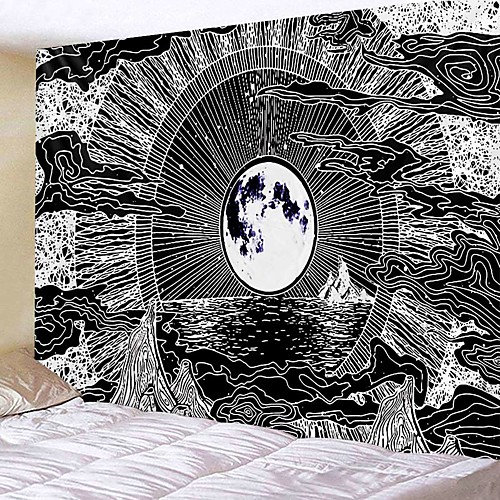 

Home Living Tapestry Wall Hanging Tapestries Wall Blanket Wall Art Wall Decor Flower Moon Tapestry Wall Decor