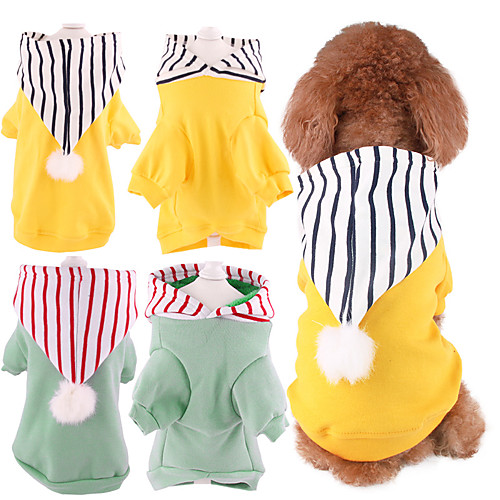 

Dog Cat Shirt / T-Shirt Hoodie Outfits Animal Cute Christmas Casual / Daily Dog Clothes Puppy Clothes Dog Outfits Breathable Yellow Light Green Costume for Girl and Boy Dog Cotton S M L XL XXL