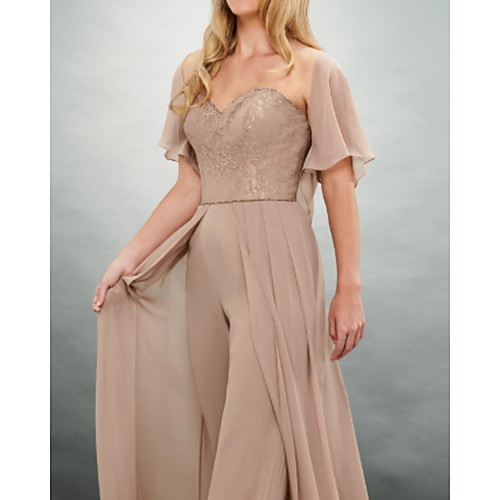 

Short Sleeve Shrugs Chiffon Wedding / Party / Evening Women's Wrap With Solid