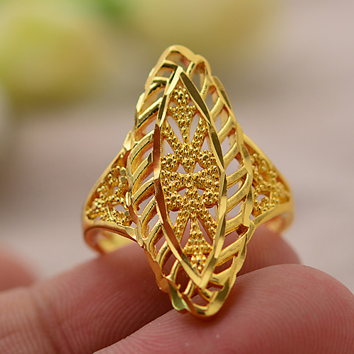 

Ring Gold Gold Plated Statement Stylish Luxury 1pc 7 8 9 / Women's