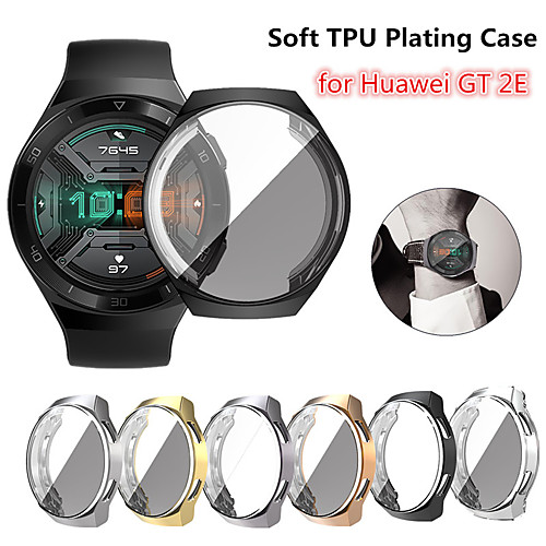 

Screen Protector Case for Huawei Watch GT 2e TPU Rugged Bumper Case Cover All-Around Protective Plated Bumper Shell Accessories Scratch-Proof Compatible