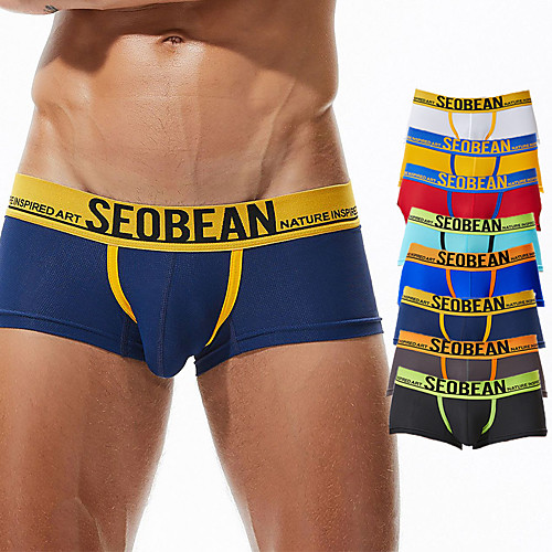

SEOBEAN Men's Sports Underwear Sport Briefs Running Shorts Sports & Outdoor Shorts Bottoms Mesh Nylon Winter Fitness Running Jogging Training Sprint Quick Dry Breathable Soft Sport White Black