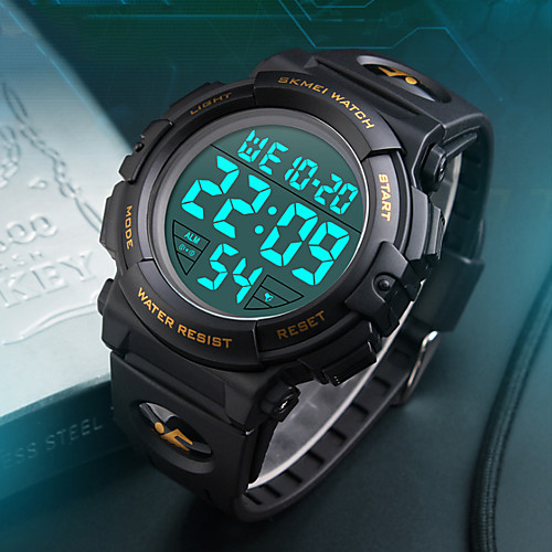 

SKMEI Men's Sport Watch Military Watch Digital Fashion Water Resistant / Waterproof Alarm Calendar / date / day / Two Years / Japanese / Silicone