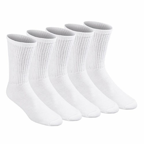 

Compression Socks Athletic Sports Socks Cycling Socks 5 Pairs Cushion Crew Women's Men's Tube Socks Anti-Slip Moisture Wicking Breathable Soft Stretchy Fitness Gym Workout Running Jogging Training