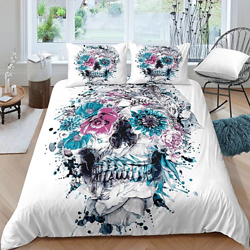 

Home Textiles 3D Bedding Set Duvet Cover with Pillowcase 2/3pcs Bedroom Duvet Cover Sets Bedding Skull
