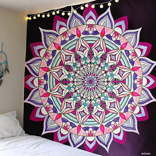 

Mandala Bohemian Wall Tapestry Art Decor Blanket Curtain Hanging Home Bedroom Living Room Dorm Decoration Boho Hippie Psychedelic Floral Flower Lotus Indian