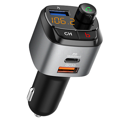 

Bluetooth 5.0 FM Transmitter / Bluetooth Car Kit Charger Kit / FM Radio Car