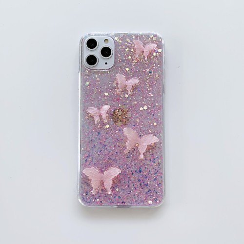 

Apple Case For iPhone7 8 7plus 8plus XR XS XSMAX X 11 11Pro 11ProMax Translucent Pattern Back Cover Animal Glitter Shine TPU