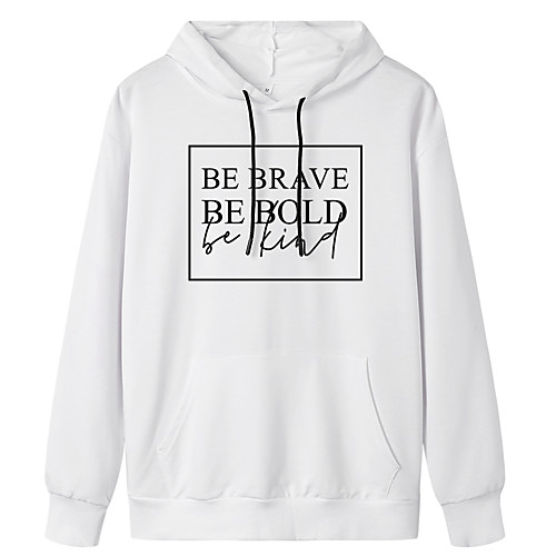 

Women's Pullover Hoodie Sweatshirt Slogan Daily Weekend Basic Casual Hoodies Sweatshirts Blue Yellow Blushing Pink