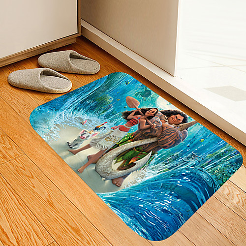 

Undersea Beauty Brawny Piggy Flowers Kitten Girl Modern Bath Mats Nonwoven / Memory Foam Novelty Bathroom