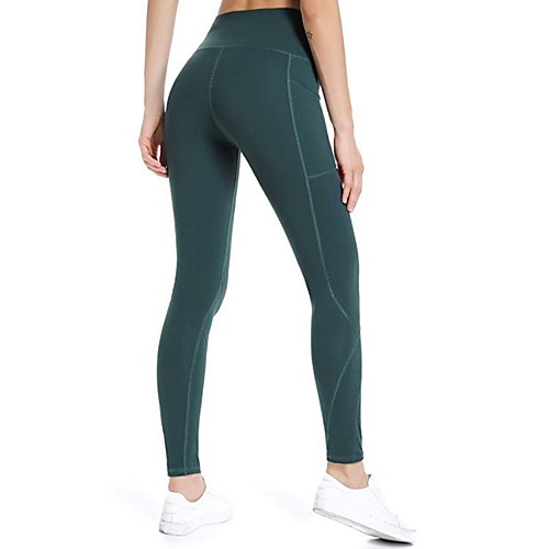 

Women's High Waist Running Tights Leggings Compression Pants Street Bottoms with Phone Pocket Winter Fitness Gym Workout Running Jogging Training Butt Lift Breathable Quick Dry Sport Solid Colored