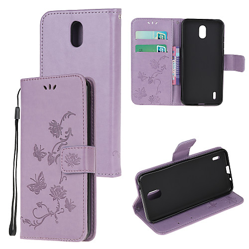 

Case For Nokia 2.3 Nokia 4.2 Nokia 1.3 Nokia 5.3 Pattern Magnetic Full Body Cases Solid Colored PU Leather