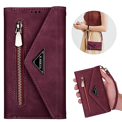 

Case For Samsung Galaxy Note 20 Ultra Note 10 9 8 A10 A20 A30 J8 J4 J6 A6 A7 2018 Wallet Card Holder with Stand Full Body Cases Solid Colored PU Leather