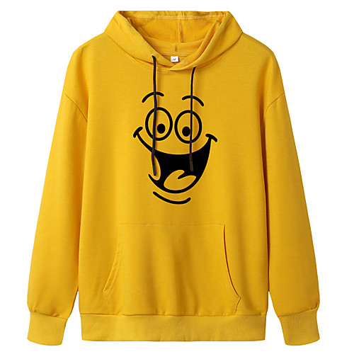 

Women's Pullover Hoodie Sweatshirt Graphic Daily Weekend Basic Casual Hoodies Sweatshirts Blue Yellow Blushing Pink