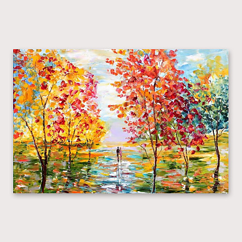 

Oil Painting Hand Painted Horizontal Abstract Landscape Modern Stretched Canvas