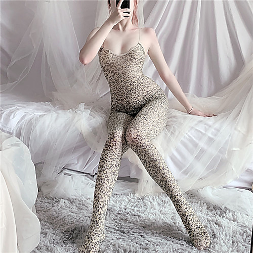 

Women's Mesh Bodysuits Nightwear Polka Dot Rainbow One-Size / Strap / Strap