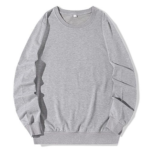 

Women's Pullover Sweatshirt Solid Colored Daily Casual Hoodies Sweatshirts Blue Yellow Blushing Pink